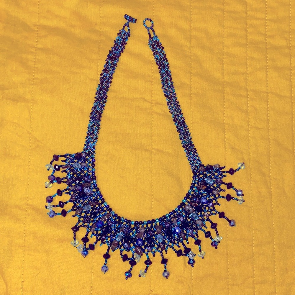 HANDMADE Blue Necklace